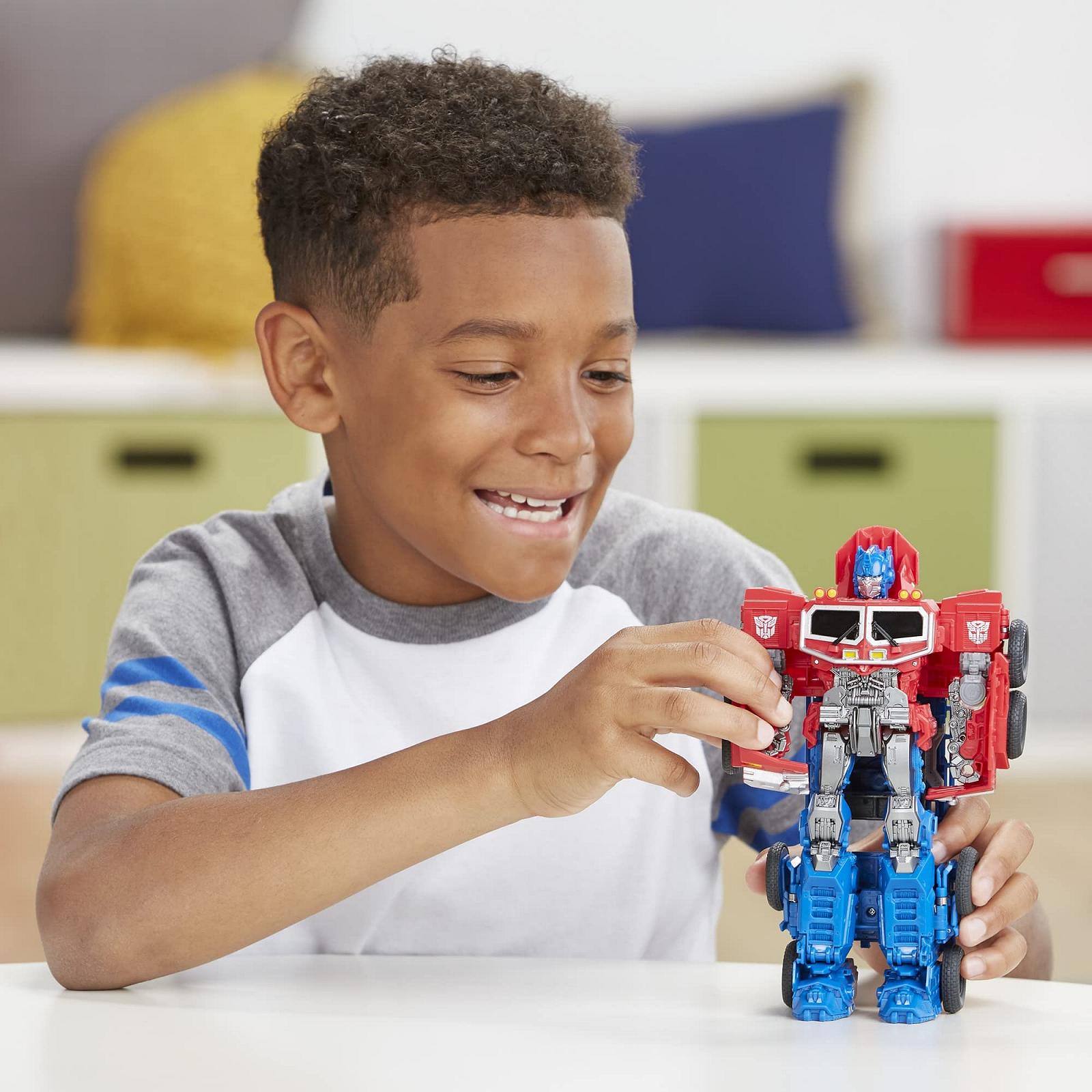 Фігурка Transformers Cyberverse Adventures Dinobots Unite Smash Changer Optimus Prime, 22,5 см, фото №5