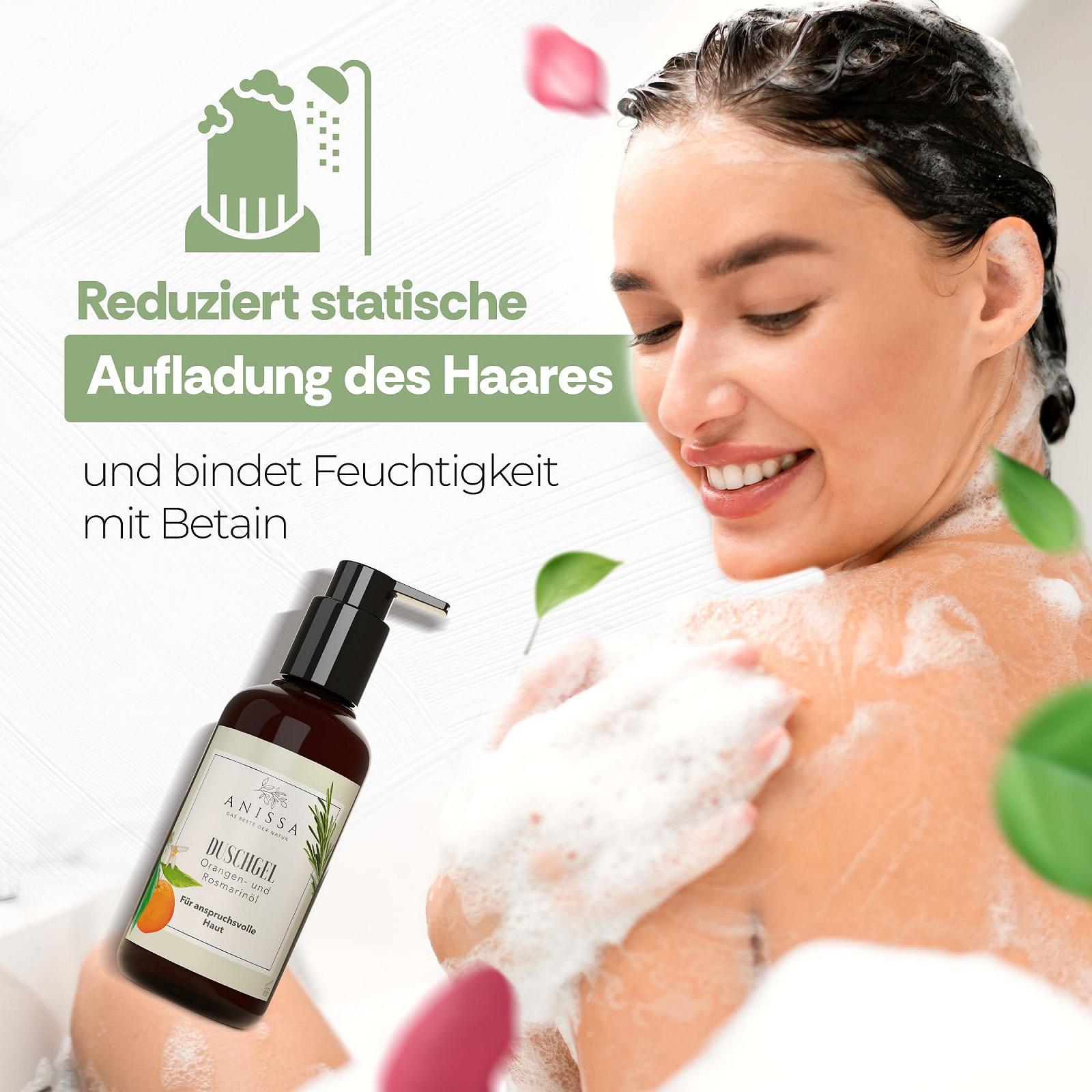 Гель для душу Anissa Naturkosmetik для чутливої шкіри зволожуючий 100 мл, фото №5