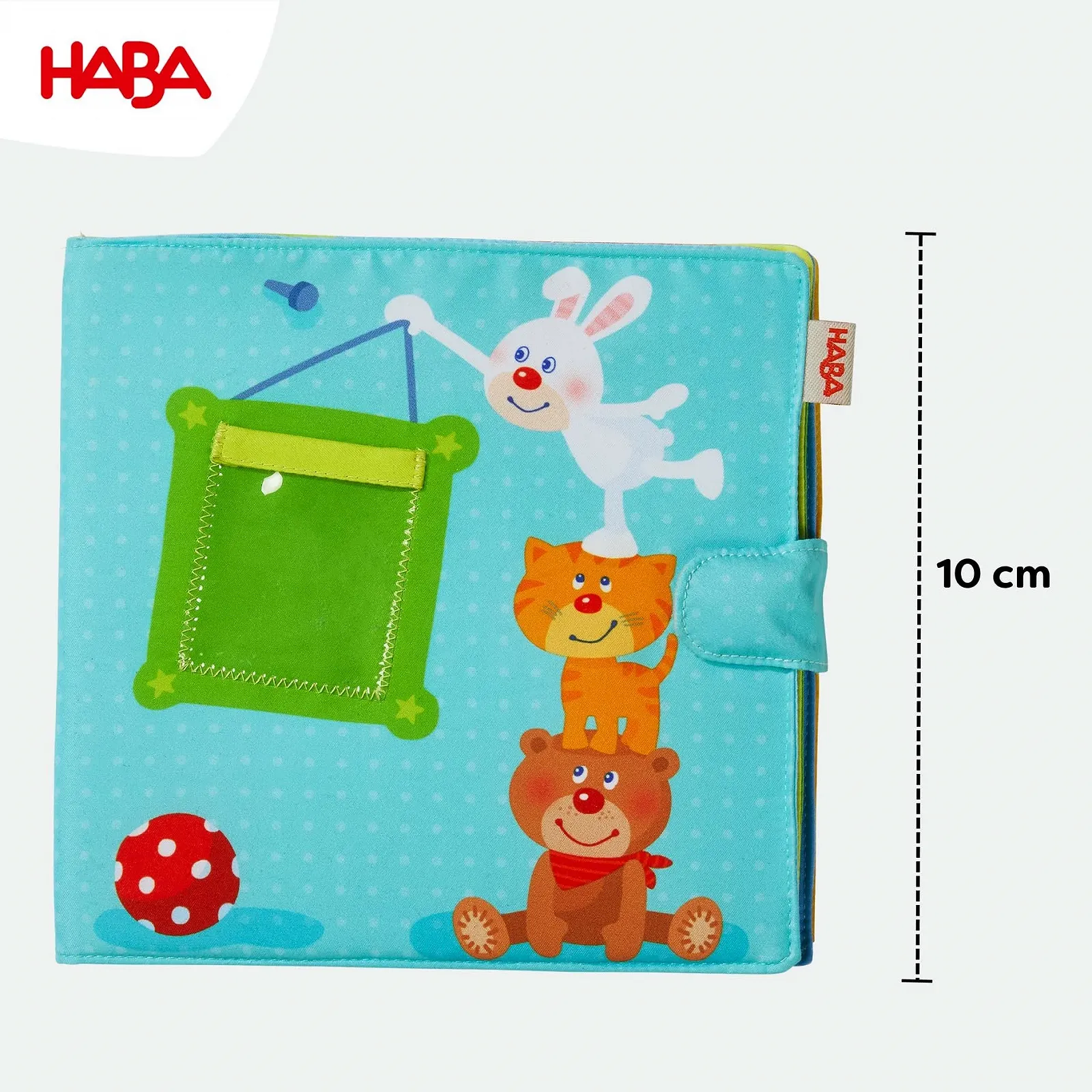 Детский Фотоальбом Haba Playmate 2 Тканевый альбом с 10 страницами, кармашки для вставки 8 фотографий формата 10 x 15 см, фото №2