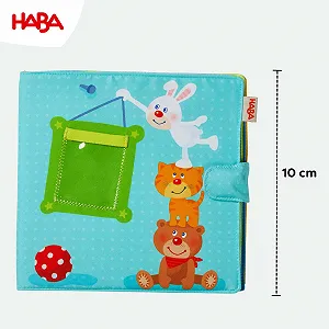 Детский Фотоальбом Haba Playmate 2 Тканевый альбом с 10 страницами, кармашки для вставки 8 фотографий формата 10 x 15 см synthetic.ua - Фото 1