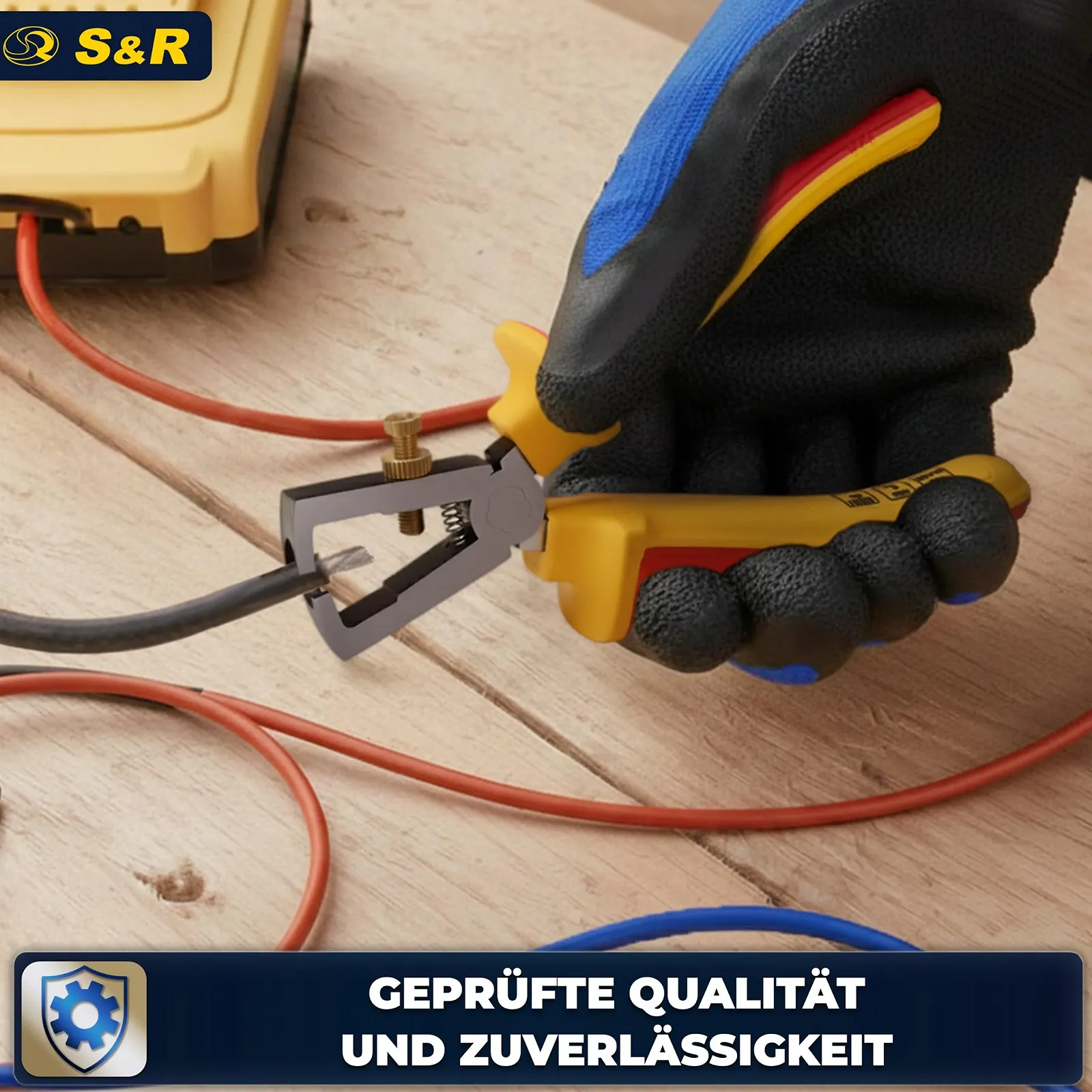 Клещи для снятия изоляции S&R VDE 160 мм 1000V, фото №7