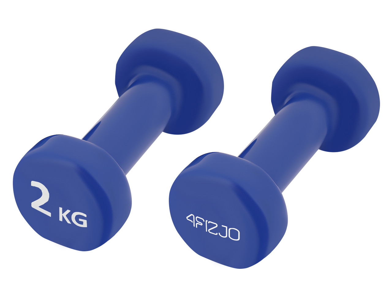 Гантели виниловые 4FIZJO 2 x кг Синий 4FJ0195, фото №3