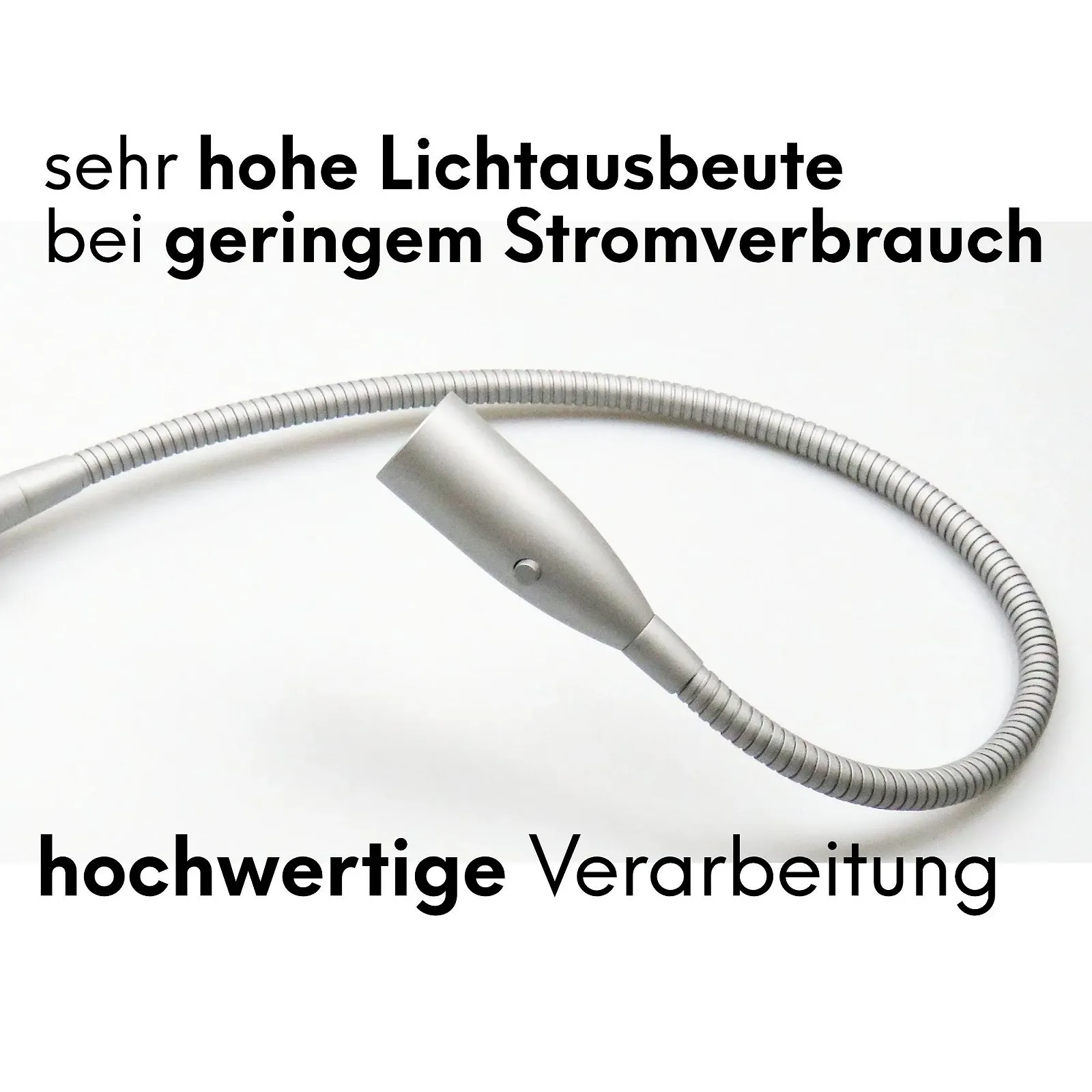 Настільна лампа LED Гнучка Хром, фото №3