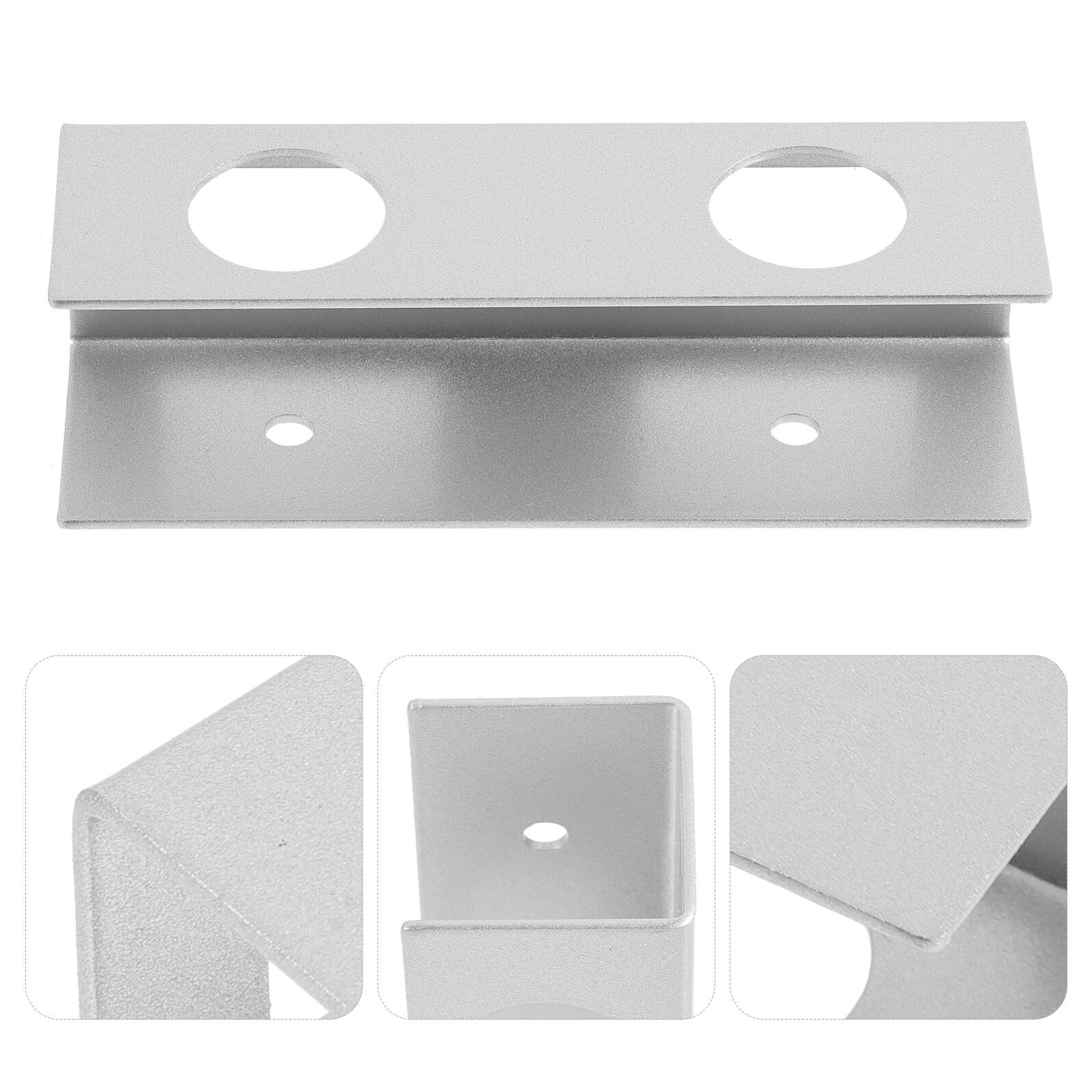 Металлический держатель для ноутбука под стол Platzsparende Многофункциональный для организации рабочего стола Безопасное хранение Элегантный серебристый дизайн, фото №5