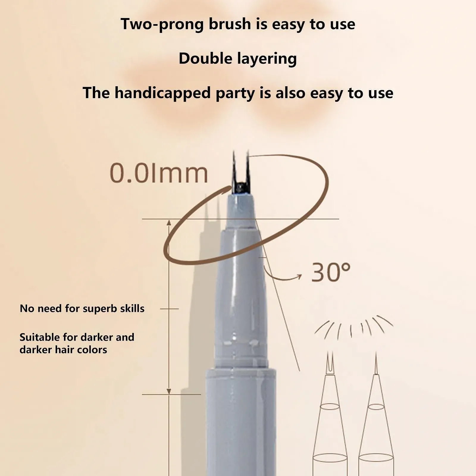 Подводка для ресниц с двойным кончиком Super Slim Bottom с двойным кончиком, фото №6