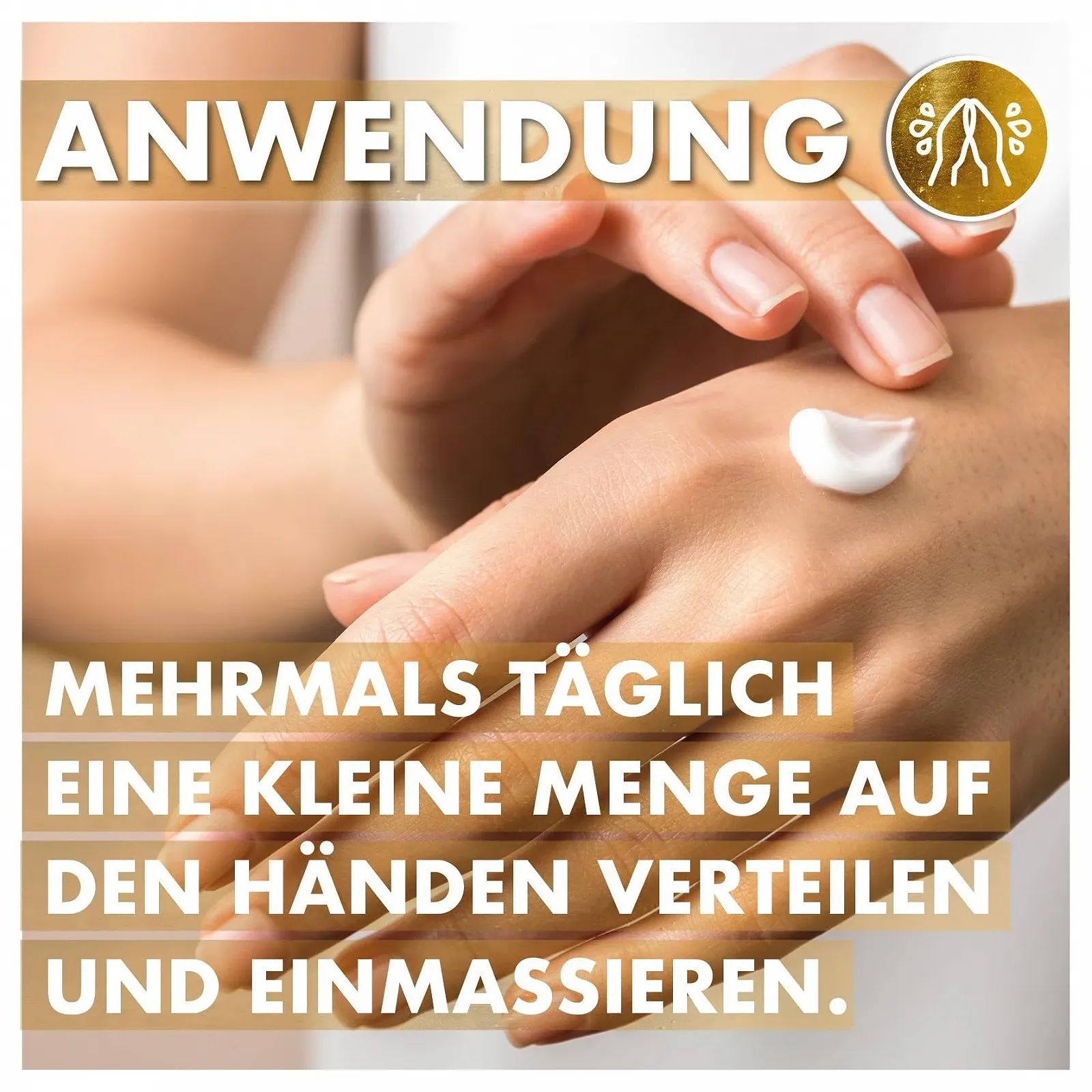 Крем для рук EYVA з маслом ши та пластівцями 22-каратного золота 50 мл, фото №3 Крем для рук EYVA з маслом ши та пластівцями 22-каратного золота 50 мл, фото №3