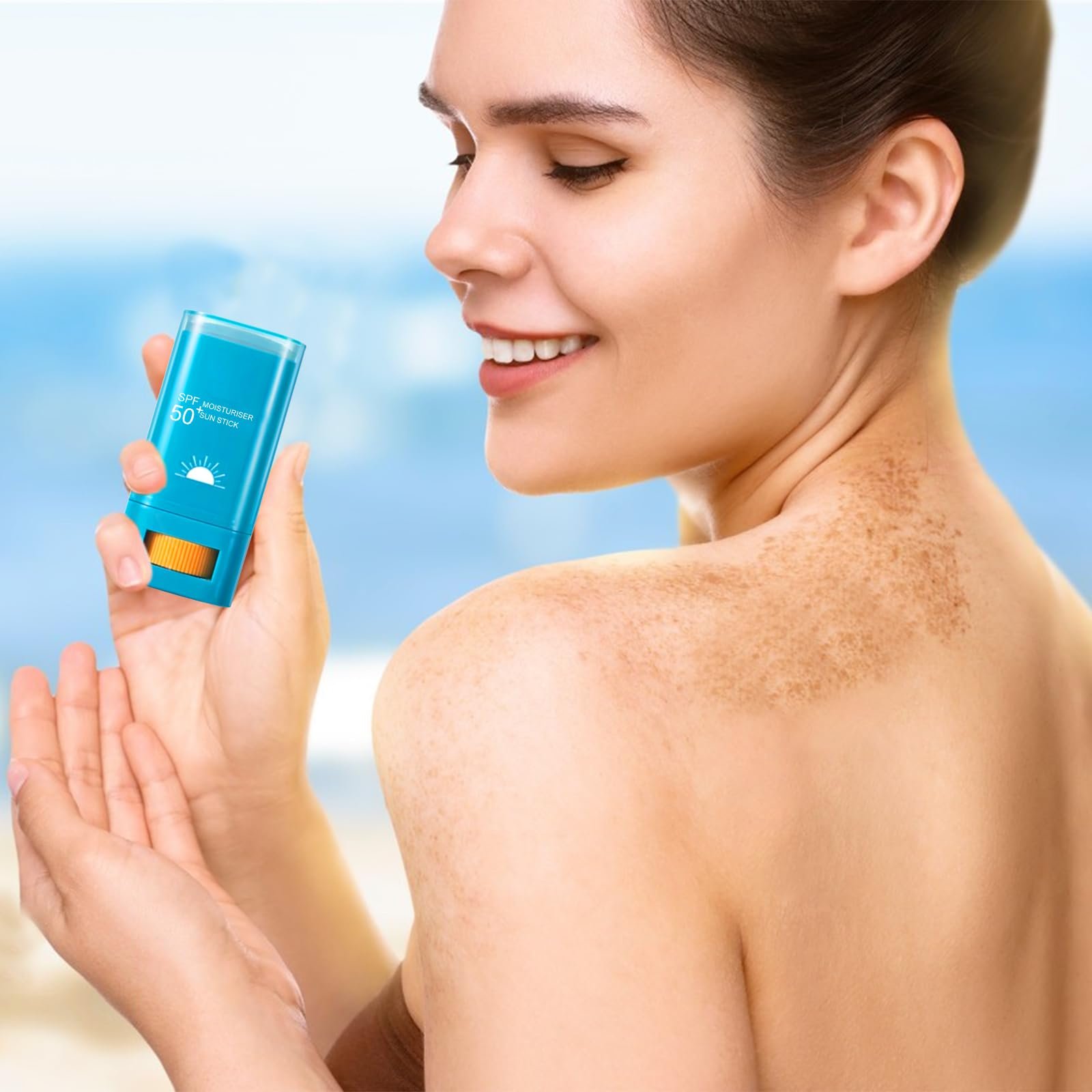 Сонцезахисний стік GAROMIA SPF50, зволожуючий та зміцнюючий шкіру, простий у використанні сонцезахисний засіб для всіх типів шкіри, фото №7