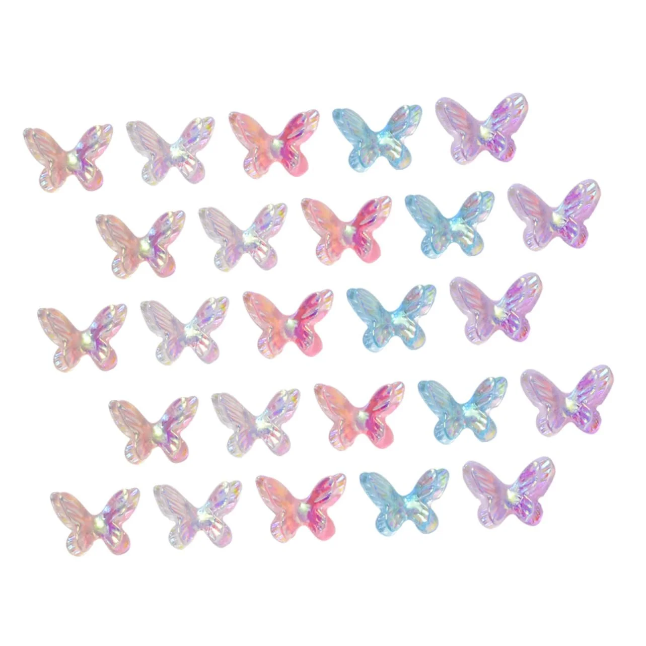 Украшения для ногтей Бабочки, набор 40 шт, фото №1