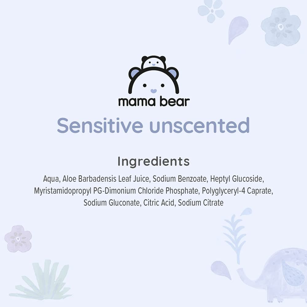 Серветки Mama Bear Sensitive Дитячі Без запаху 1008 шт (18 упаковок по 56), фото №6