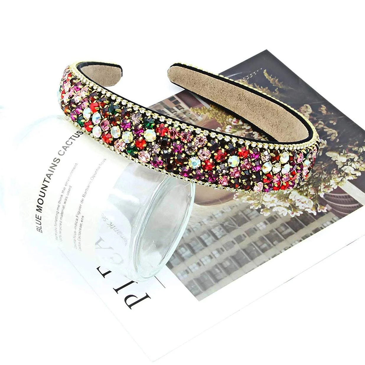 Обруч на голову Binnan Мода Кристал і Стрази Еластична, фото №2