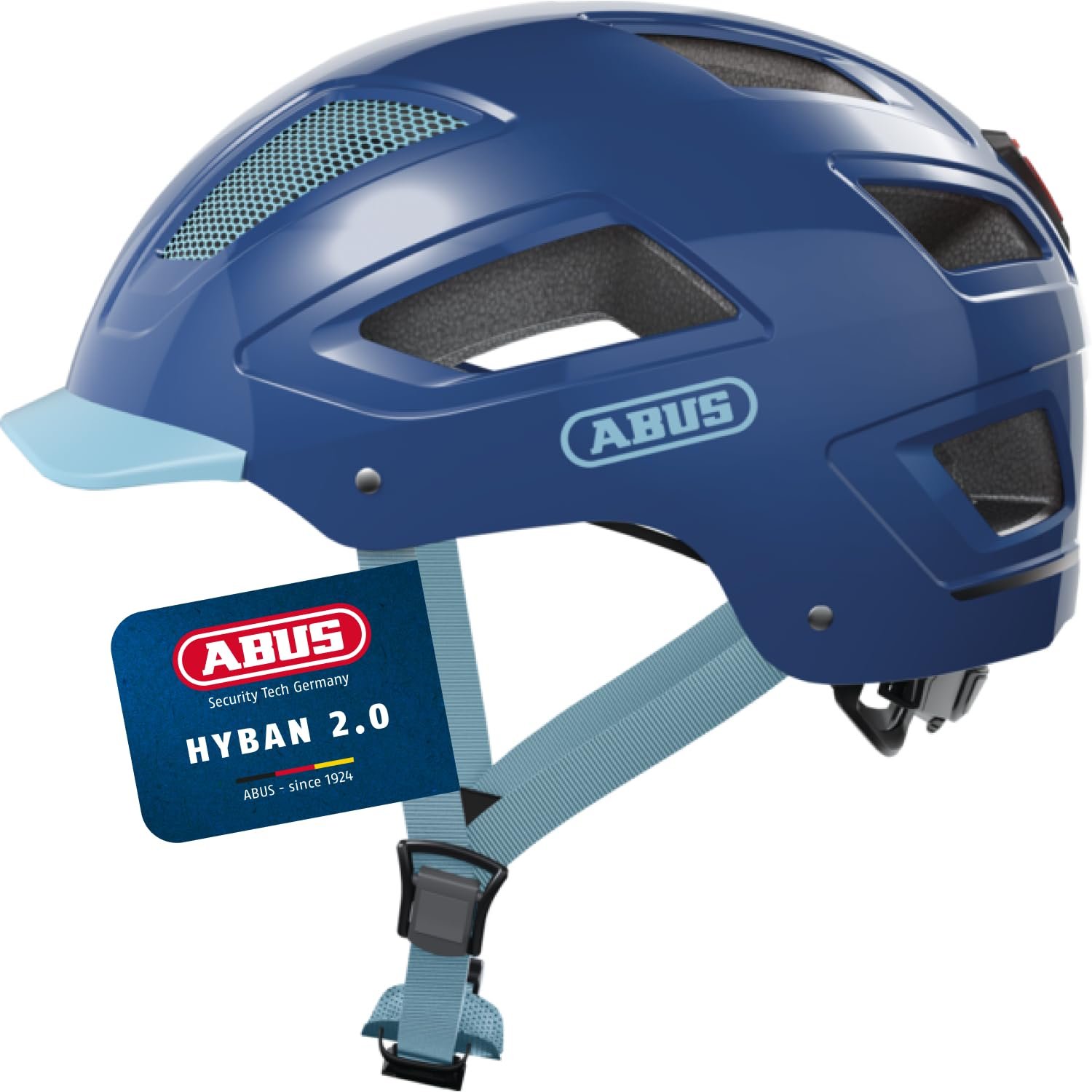 Шолом ABUS Hyban 2.0 Міський, тверда оболонка ABS, Core Blue, фото №1