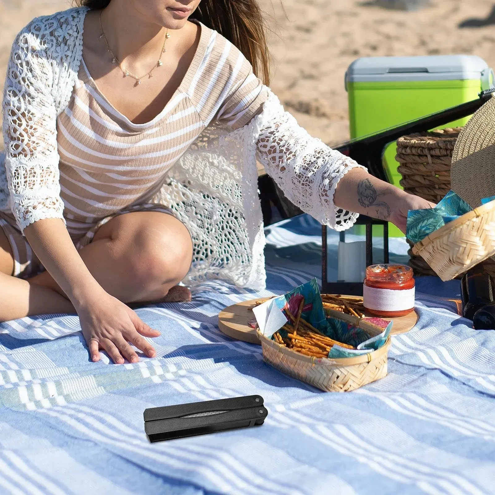 Точило двостороння складана Diafold алмазна 400/600 грит напилок для заточування ножів, фото №2