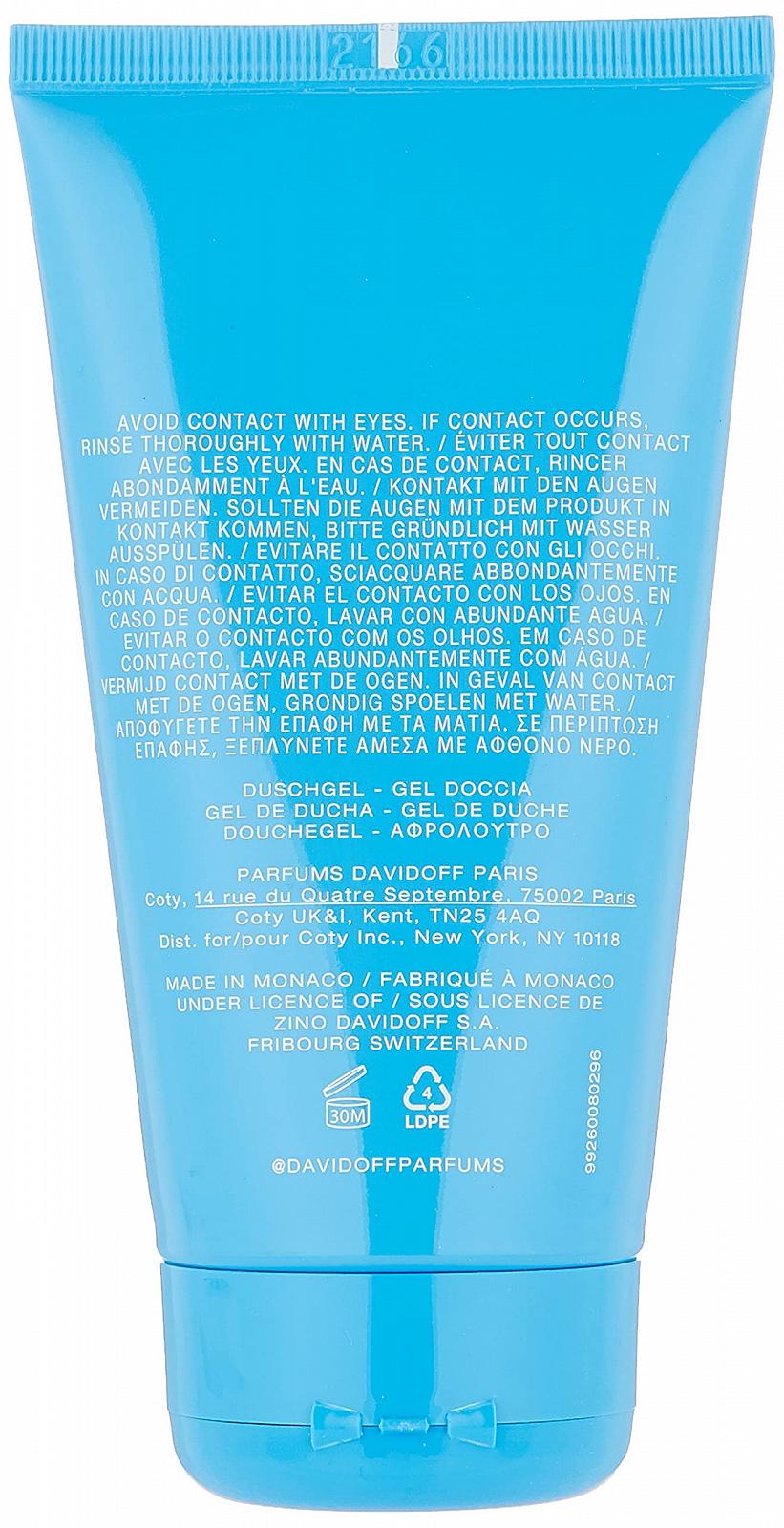 Гель для душа DAVIDOFF Cool Water Woman Gentle Shower Breeze цветочный свежий аромат 150 мл, фото №2