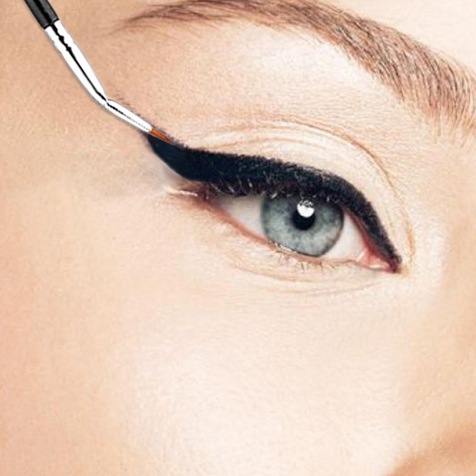 Набор кистей для макияжа глаз Abgewinkelter Eyeliner-Pinsel Wimpernstab-кисть для женщин и девушек, фото №3