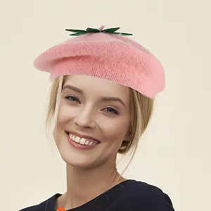Берет OATIPHO Клубника Шерстяной synthetic.ua - Фото 1