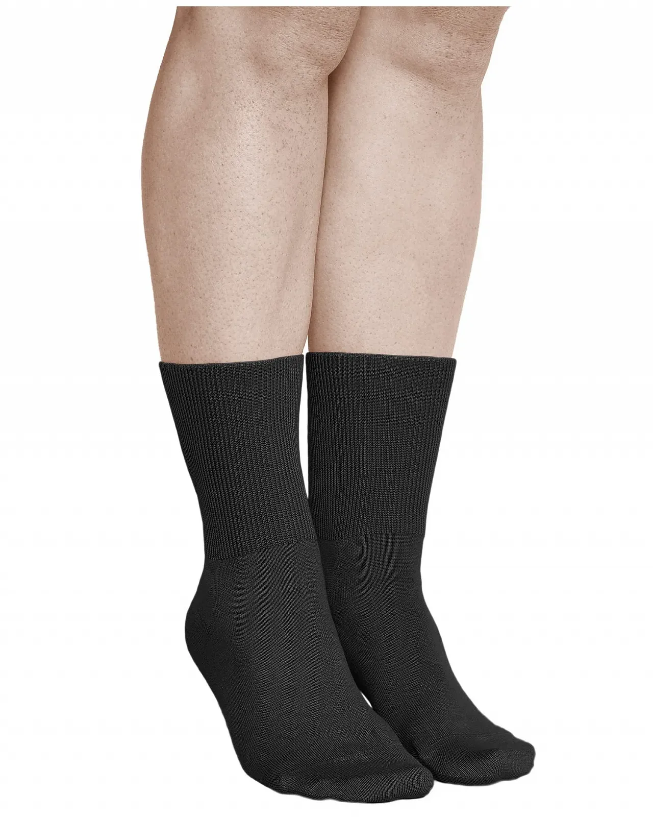 Диабетические носки vitsocks Женские Очень широкие без резинки (3 пары) Широкое голенище для отекших ног, хлопок, фото №8