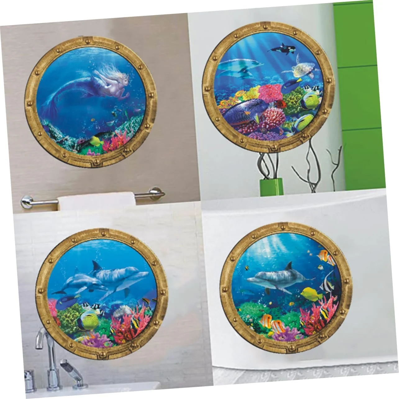 Наклейки на стіну Toyvian Underwater World 4 шт., фото №2