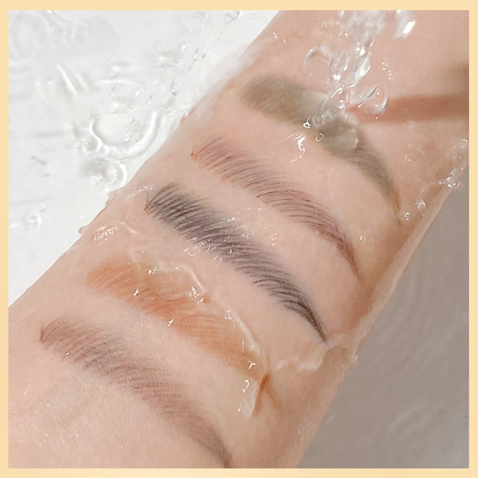 Штамп для бровей Ultra Fine водостойкий, устойчивый к поту, не выцветает, не размазывается, натуральный туман (D, один размер), фото №4