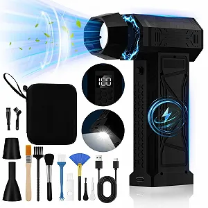 Электрический воздуходувка Zosudull 180,000 rpm LED-дисплей фонарик 10000 mAh 4 скорости - Фото 1