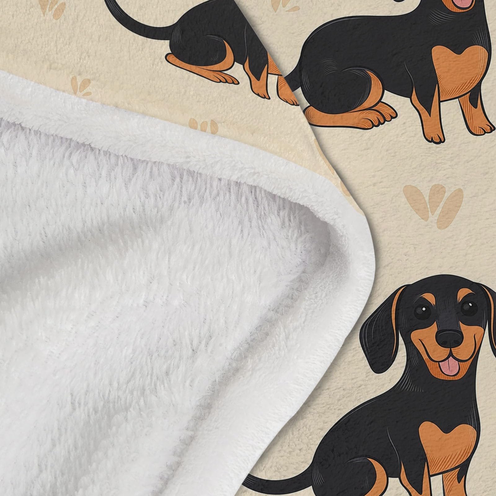 Одеяло Мягкое для дивана 130 x 150 см, Мягкое теплое с мультяшным щенком и буквами, с принтом, черно-коричневое, фото №7