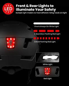 Шолом велосипедний ILM з козирком і LED підсвічуванням E3-10L synthetic.ua - Фото 1