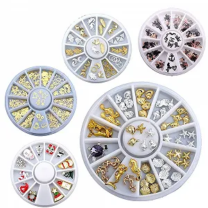 Стразы для ногтей Морская Коллекция Элементы Черепаха Морская Звезда для макияжа DIY украшений Рождественская Бабочка 5 Набор - Фото 1