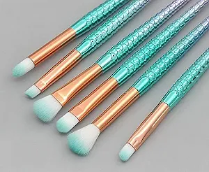 Набір пензлів для макіяжу Gshy, 6 штук, русалка, для очей synthetic.ua - Фото 1