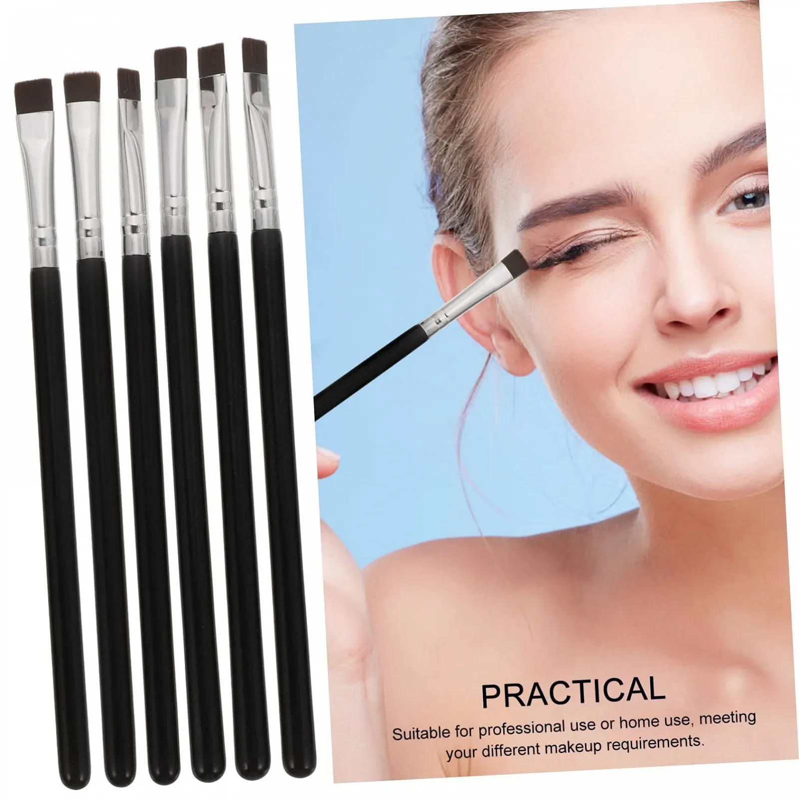 Пензлі Beaupretty Плоский для брів, інструмент для очей, фото №2