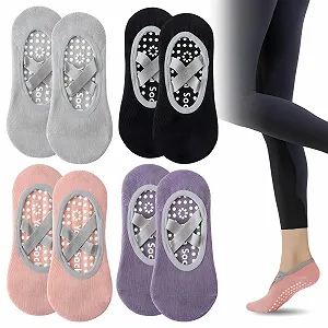 Шкарпетки для йоги 4 пари - Фото 1