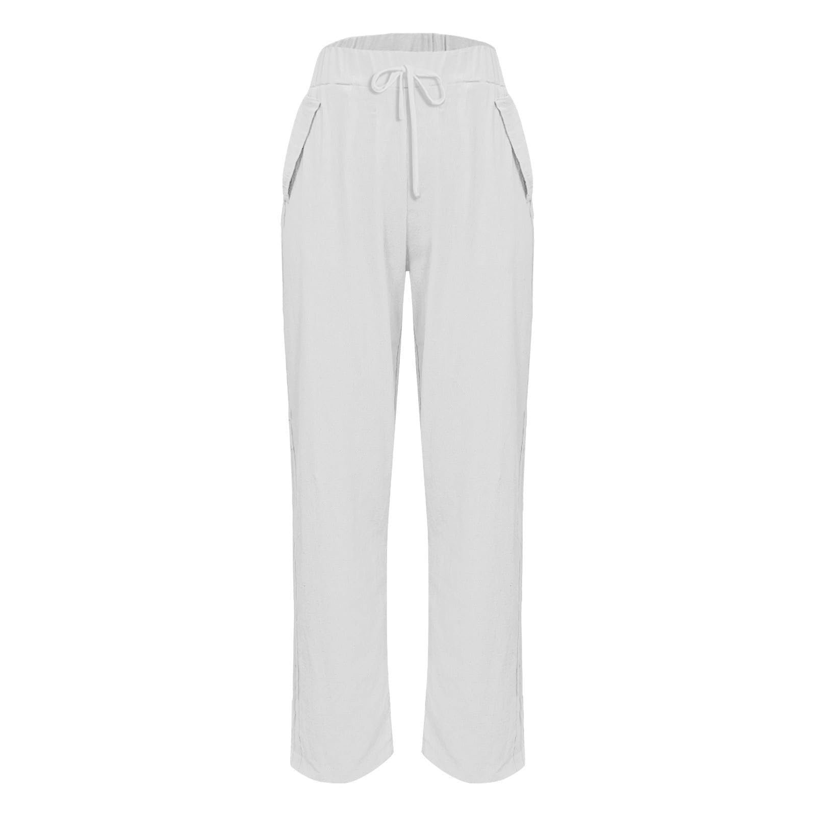 Штани Жіночі Елегантні Вільні Повсякденні Однотонні з високою талією, фото №4 Штани Жіночі Елегантні Вільні Повсякденні Однотонні з високою талією, фото №4