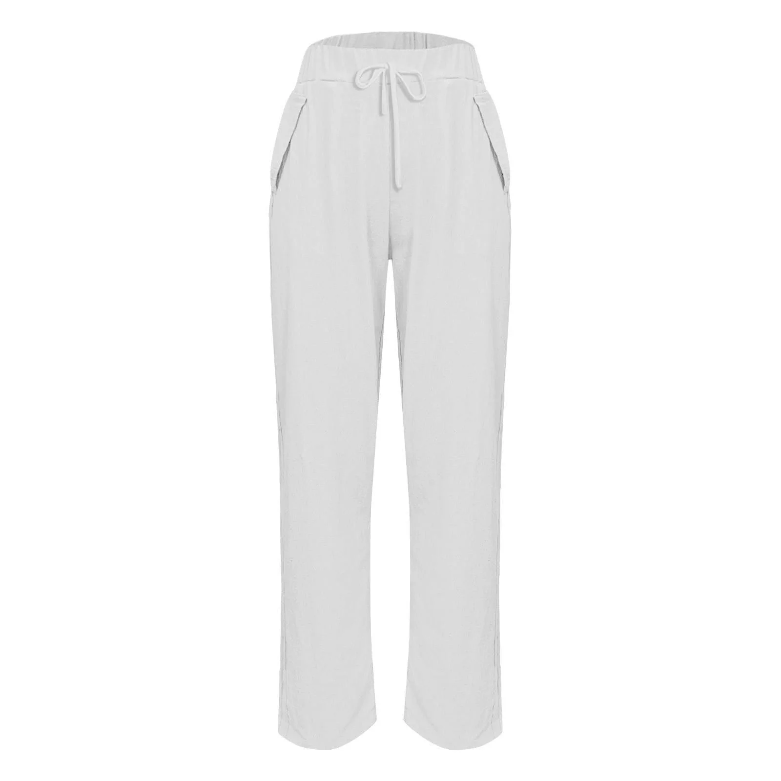 Штани Жіночі Елегантні Вільні Повсякденні Однотонні з високою талією, фото №4