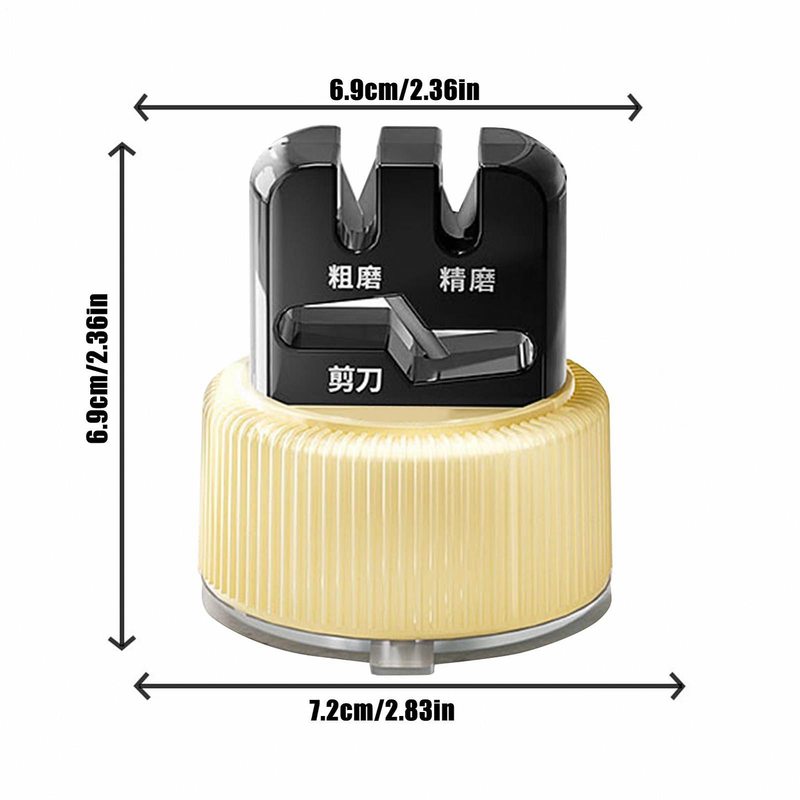 Точилка для кухонних ножів та ножиць на присосці портативна, фото №5