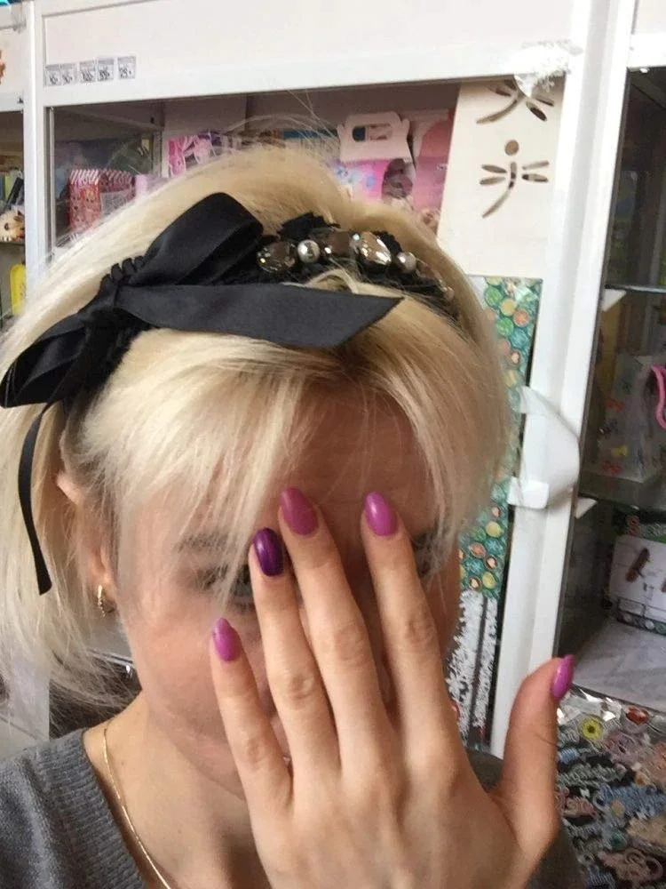 Обруч Шовковий з кристалами, камінням та перлами, фото №2