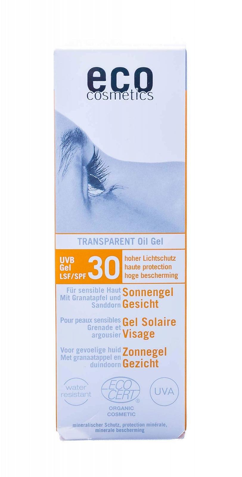 Солнцезащитный гель для лица Eco Cosmetics LSF 30 прозрачный 1 oz, фото №2