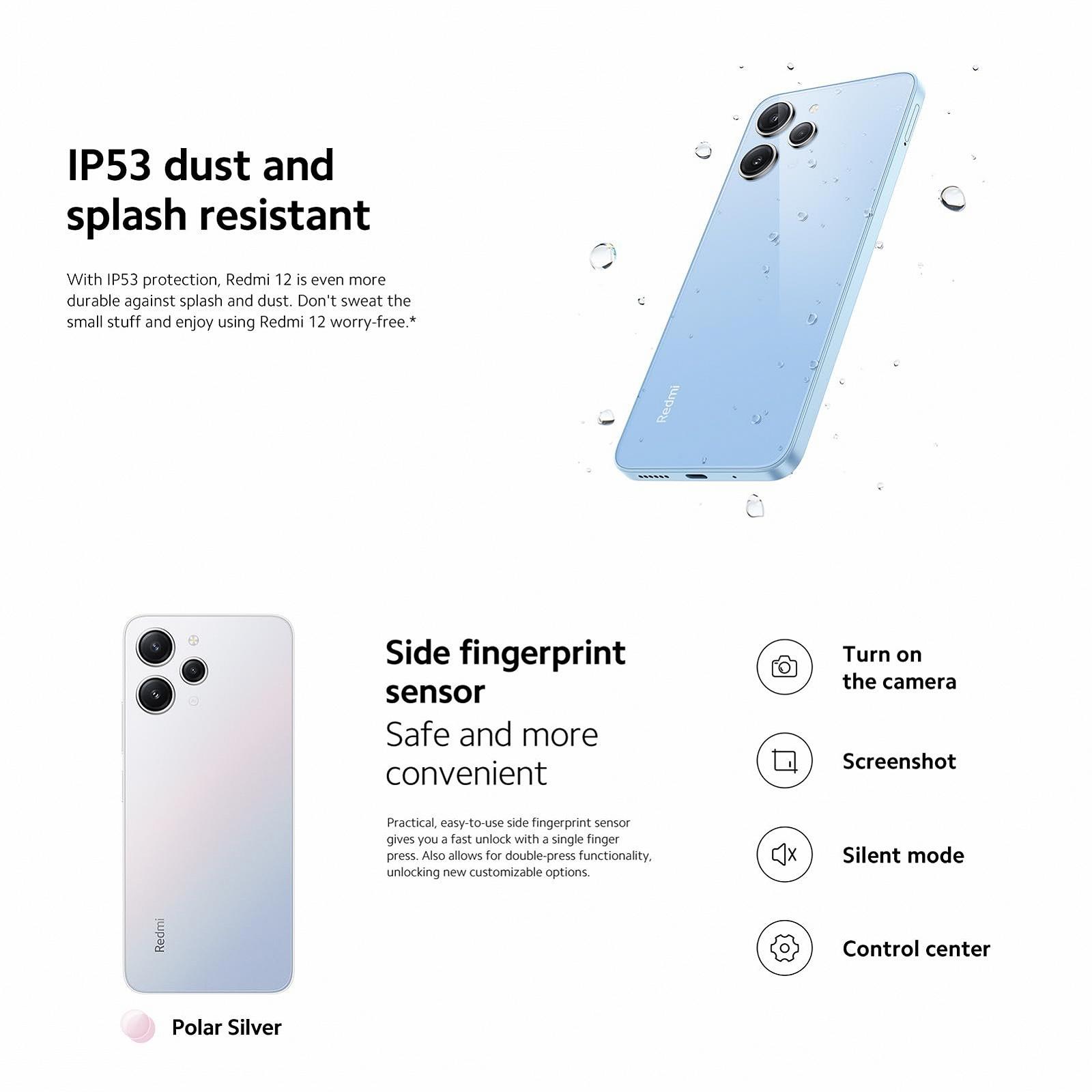 Смартфон XIAOMI Redmi 12 8+128 Silver, фото №9 Смартфон XIAOMI Redmi 12 8+128 Silver, фото №9