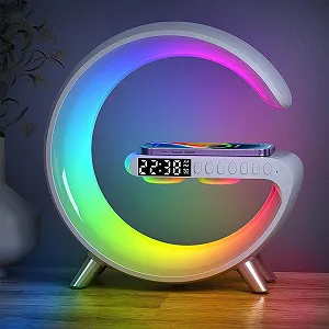 Настільна лампа Atmosphere Lamp з бездротовою зарядкою 15 Вт Bluetooth-колонкою та керуванням через додаток - Фото 1