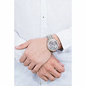 Мужские часы Michael Kors Lexington 44 мм, кварцевый хронограф с браслетом из нержавеющей стали synthetic.ua - Фото 1