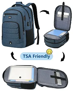 Рюкзак для ноутбука 17.3 дюйма з USB synthetic.ua - Фото 1