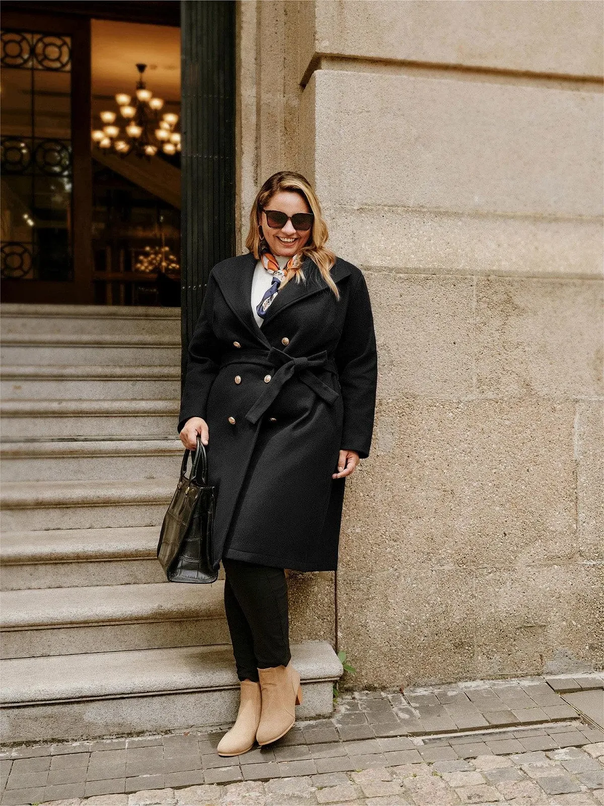 Тренч Hanna Nikole Двобортний З Поясом Класичний Середньої Довжини, фото №7