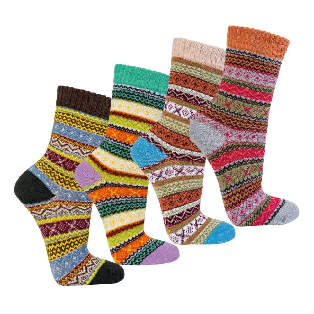 Носки Nordic, 3 пары норвежских вязаных носков для женщин, яркие разноцветные хлопковые носки как теплые уютные носки и летние носки для женщин, удобные теплые носки для высокого комфорта, 90% хлопка, фото №1 Носки Nordic, 3 пары норвежских вязаных носков для женщин, яркие разноцветные хлопковые носки как теплые уютные носки и летние носки для женщин, удобные теплые носки для высокого комфорта, 90% хлопка, фото №1