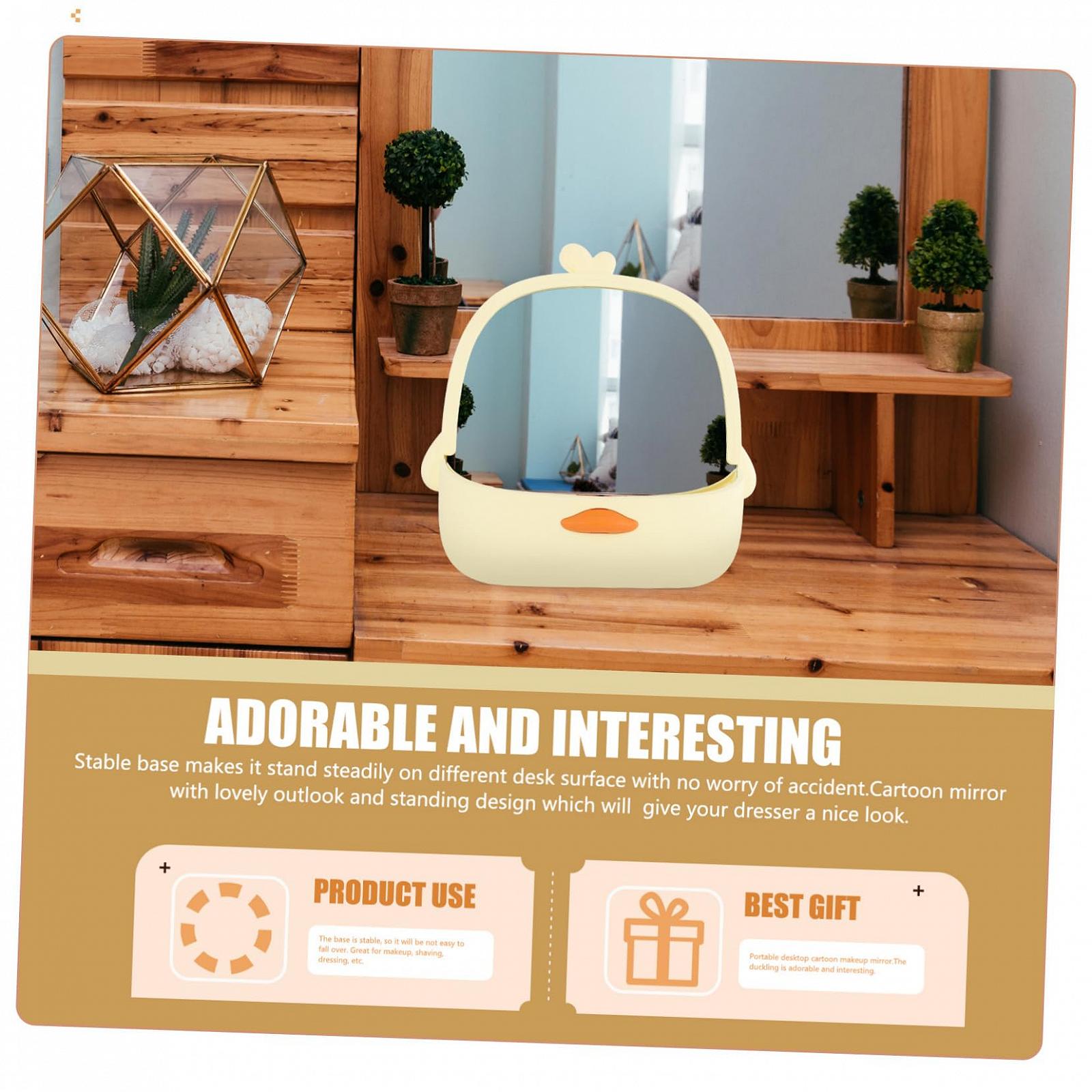 Дзеркало Angoily 5St Комод Косметичний з підставкою Настільний Настінний Студентський PP, фото №2 Дзеркало Angoily 5St Комод Косметичний з підставкою Настільний Настінний Студентський PP, фото №2