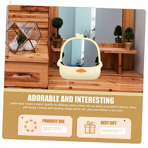 Зеркало Angoily 5St Комод Косметическое с подставкой Настольное Настенное Студенческое PP цена на synthetic.ua - Фото 1 Зеркало Angoily 5St Комод Косметическое с подставкой Настольное Настенное Студенческое PP synthetic.ua - Фото 1