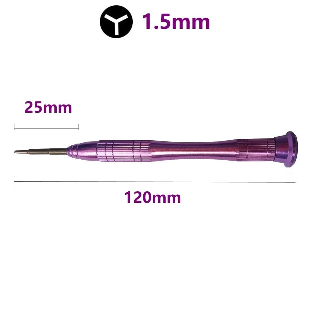 Викрутка Tri-Wing Y 1.5 мм 3 шт. з кришкою, що обертається на 360°, для ремонту електроніки, фото №3