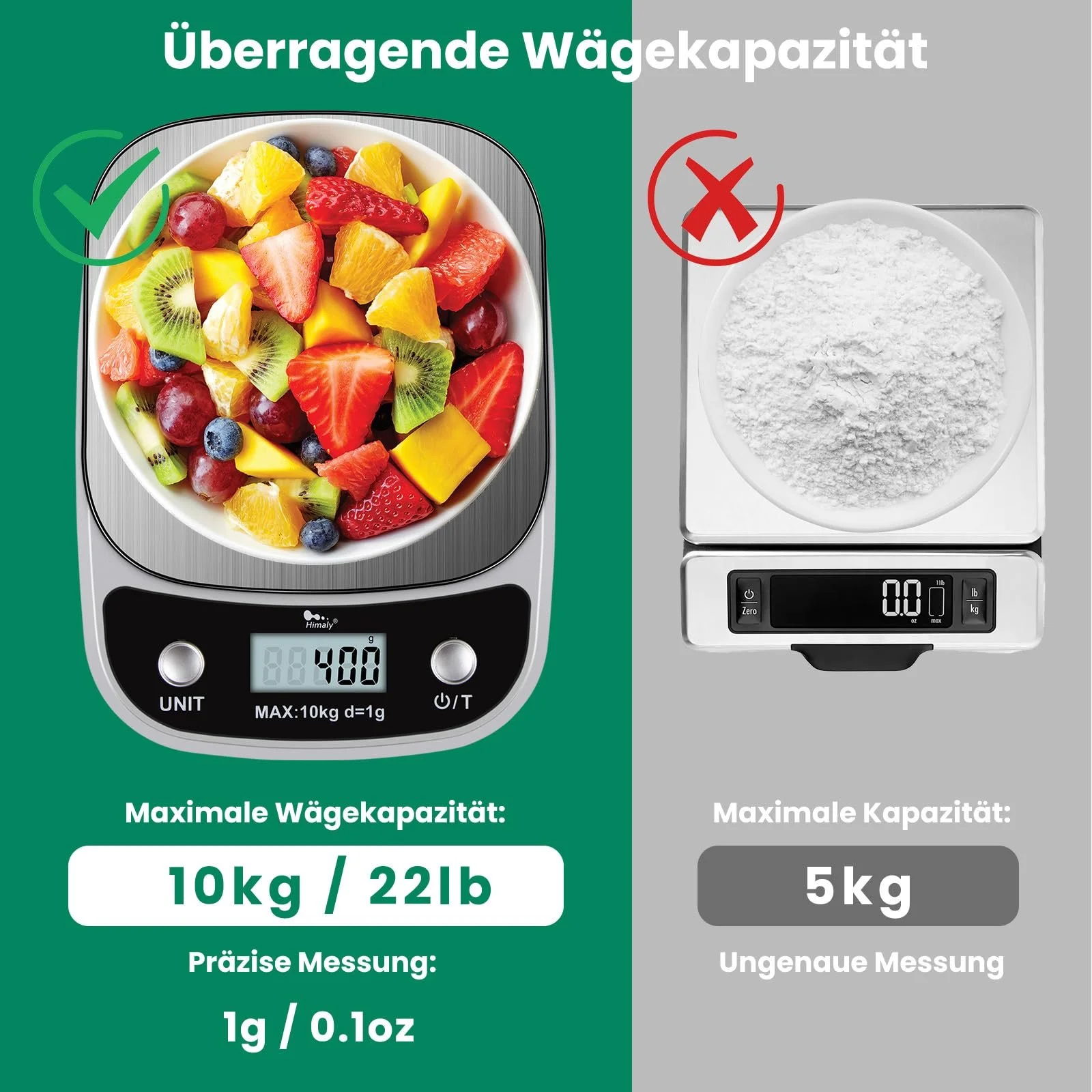 Кухонні ваги Uten 8 kg 1 g LCD White, фото №3 Кухонні ваги Uten 8 kg 1 g LCD White, фото №3