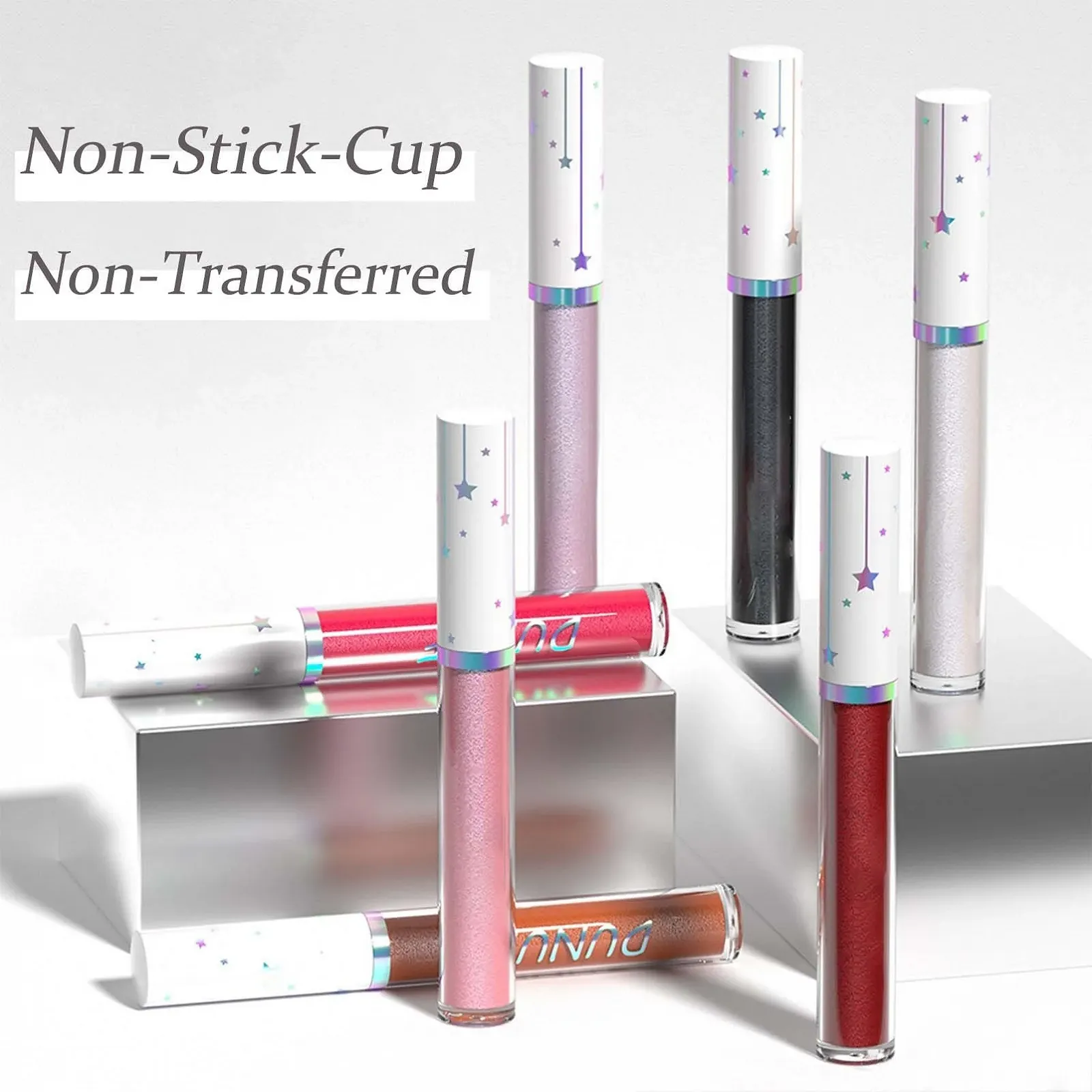 Металлический блеск для губ, матовая жидкая помада с металлическим блеском, блеск для губ стойкий и водостойкий, жидкая помада с высокой пигментацией, мерцающие губы, шелковистая текстура, увлажняющая формула, фото №5