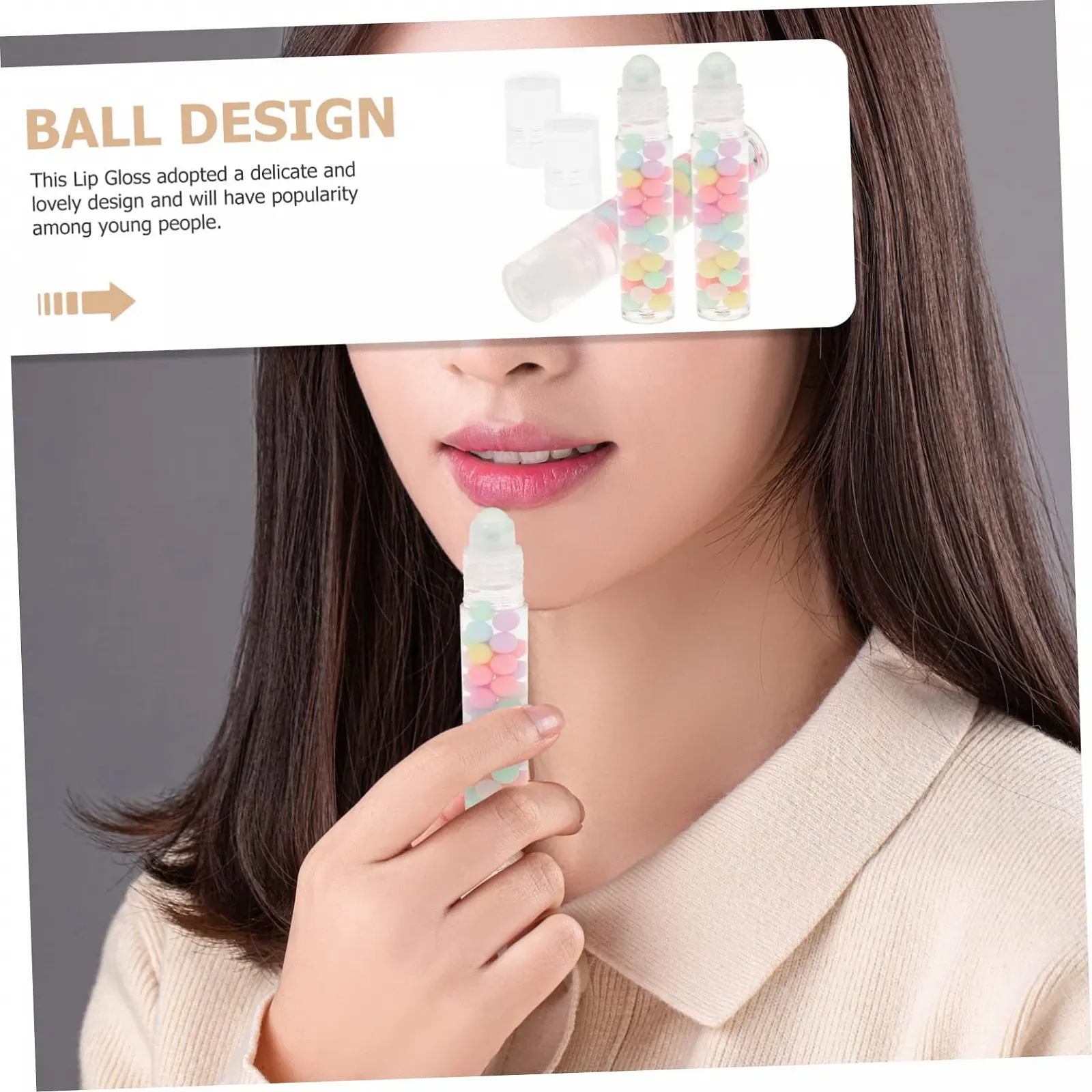 Блеск для губ Healeved Шариковый Разноцветный 9 шт Натуральный Увлажняющий для губ, фото №4