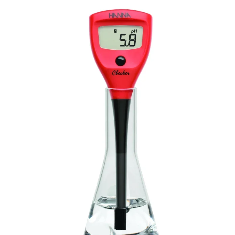 Карманный pH-тестер Hanna Checker HI98103 с электродами Красно-черный, фото №4 Карманный pH-тестер Hanna Checker HI98103 с электродами Красно-черный, фото №4