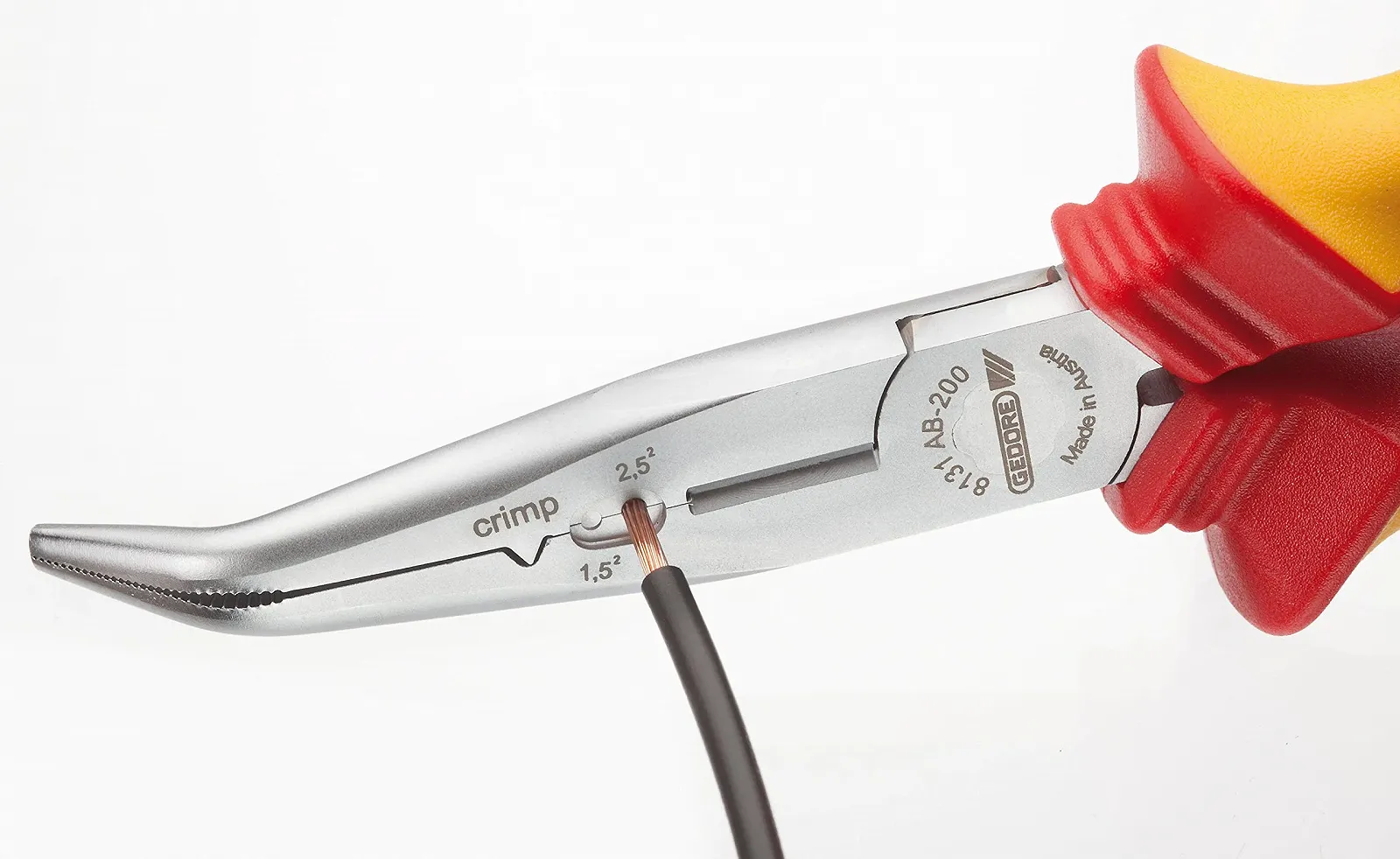 Плоскогубцы GEDORE Multi-pliers 200 мм угловые с изоляцией VDE 8131 AB-200 H, фото №5