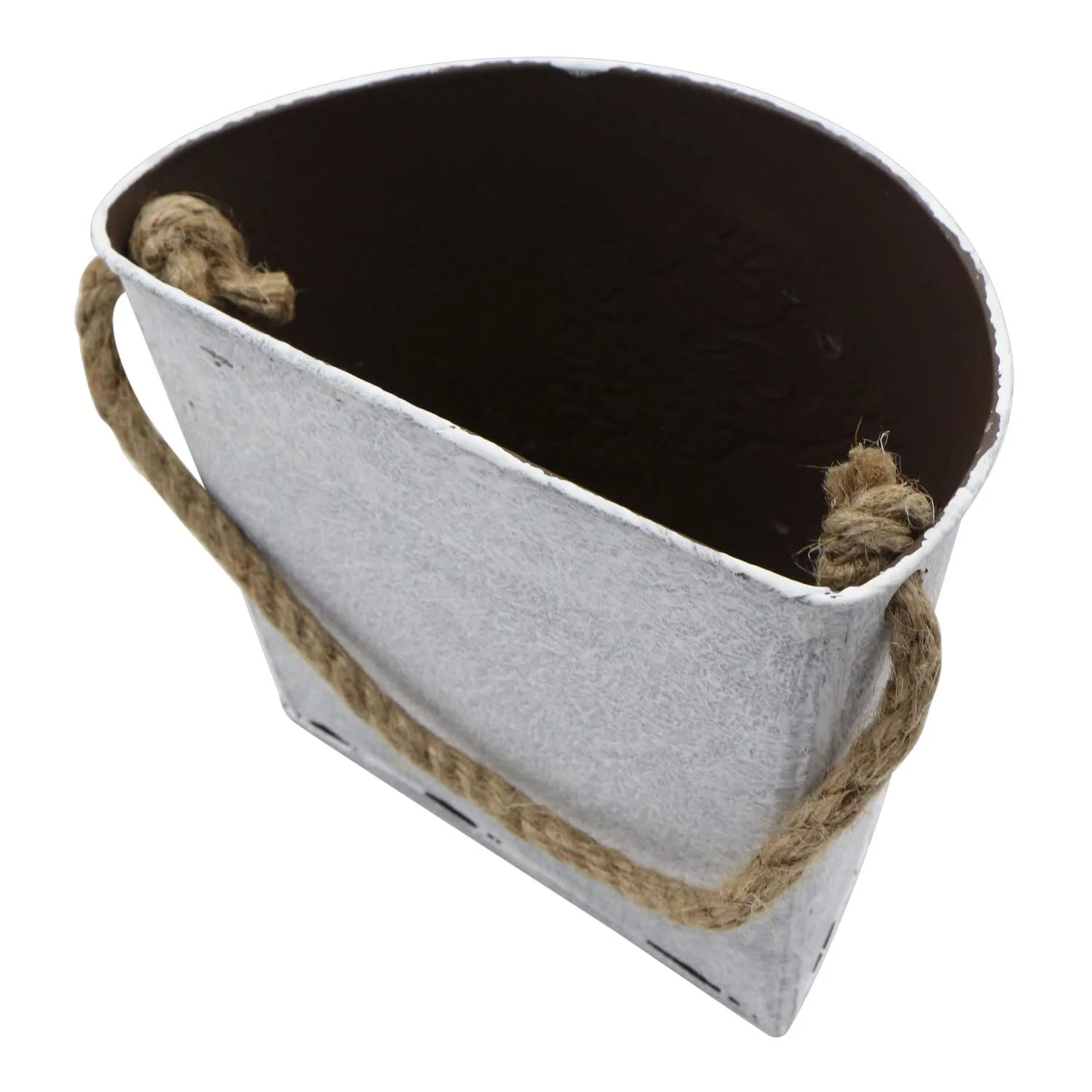 Підвісні кошики для квітів Настінні напівкруглі вази в стилі ретро, 2 шт., Білий, фото №3