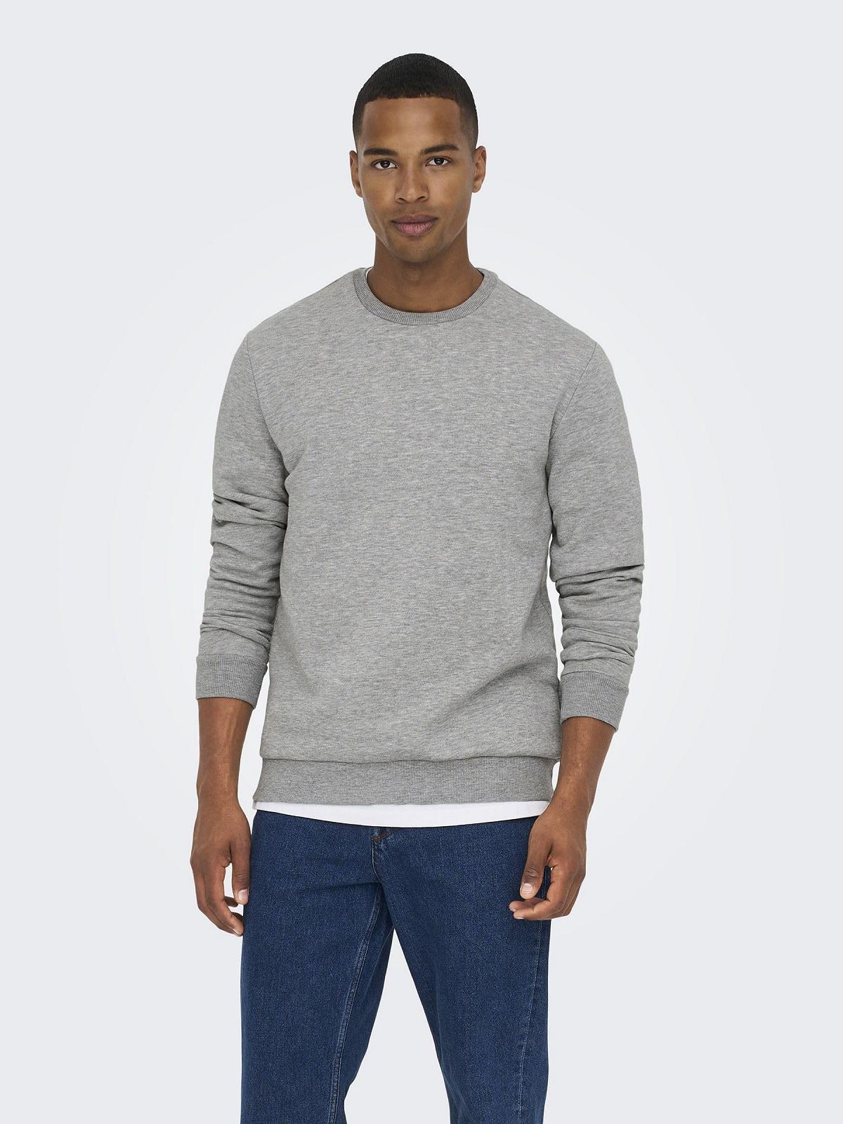 Толстовка ONLY & SONS Onsceres Life Crew Neck Noos Мужская, фото №4